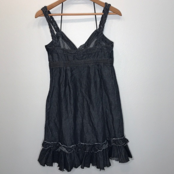 ERMANNO SCERVINO Distressed Denim Dress 40 - Picture 9 of 10